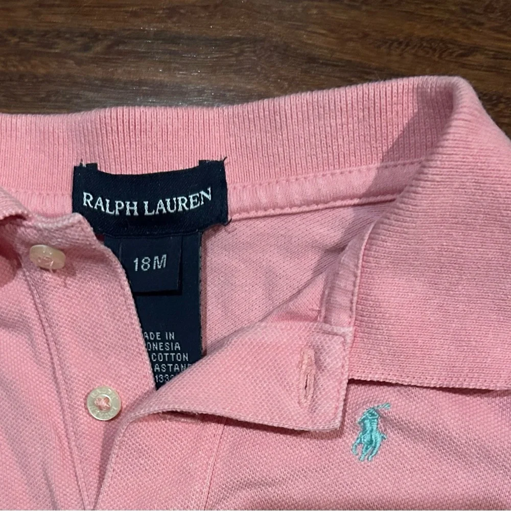 Ralph Lauren Pink Kids Polo Dress 18 months